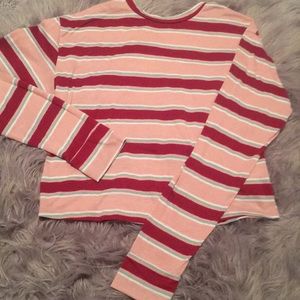 Long sleeved striped tee